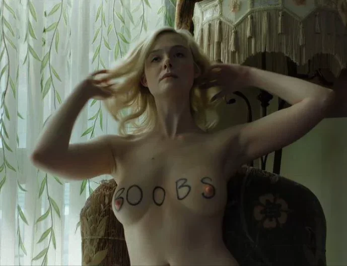elle fanning naked